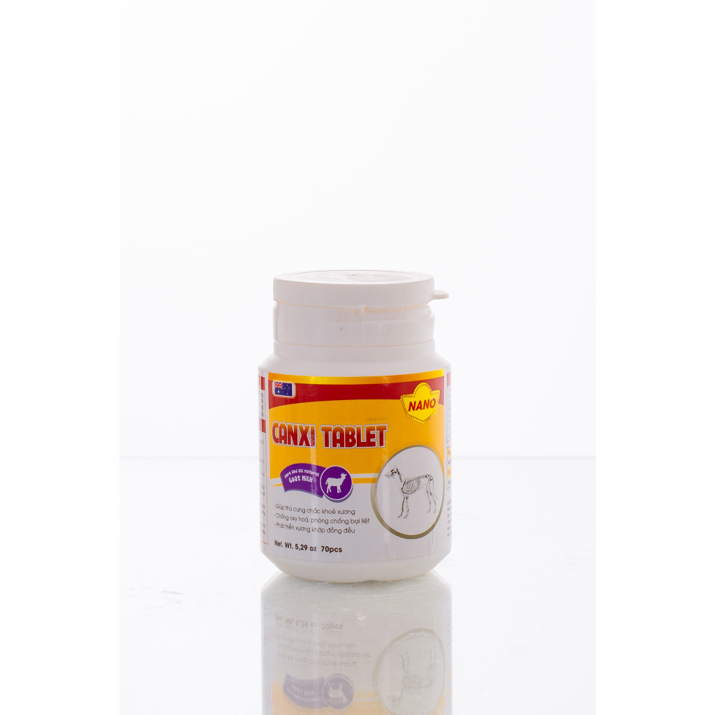 Canxi cho chó mèo, Canxi Tablet Nano bổ sung canxi, vitamin, dưỡng chất cho chó mèo, vị sữa, Dr.Case