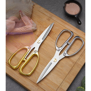 Kéo Cắt Gà Kéo Nhà Bếp Siêu Bền Cực Bén  Số 1 Thị Trường - Kéo Thép Mạ Vàng/bạc