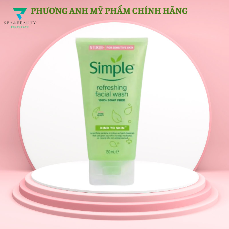 Sữa rửa mặt Simple lành tính sạch thoáng - cho da nhạy cảm 150ml [CHÍNH HÃNG ĐỘC QUYỀN] | BigBuy360 - bigbuy360.vn