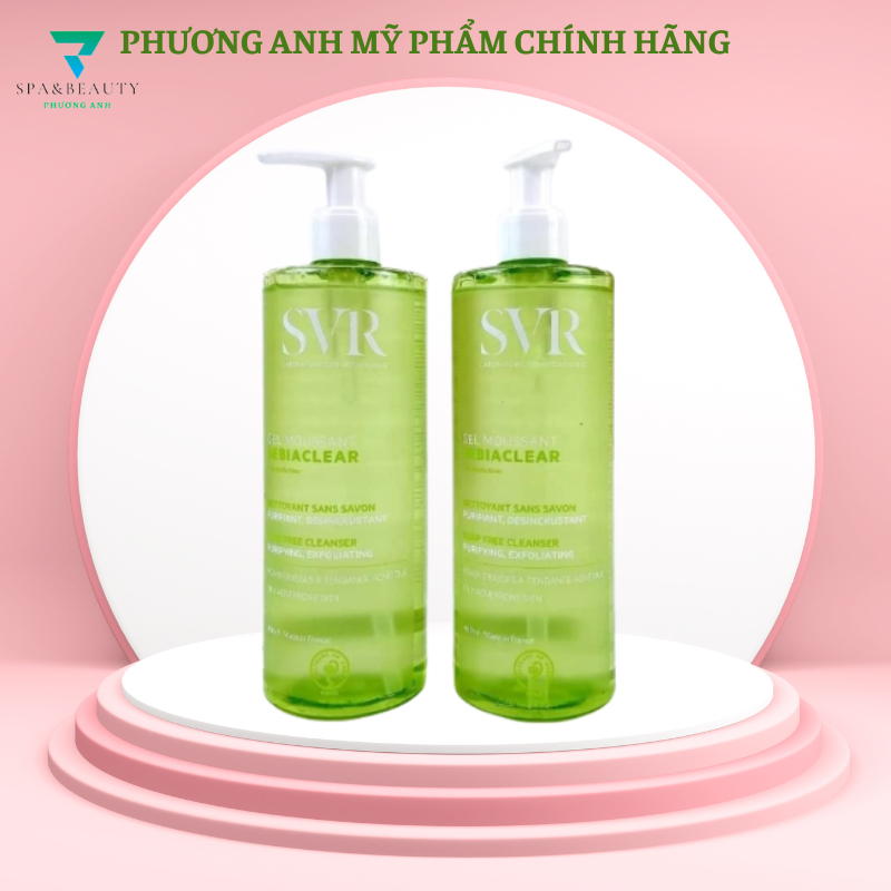 Gel rửa mặt SVR Sebiaclear Gel Moussant không có xà phòng 400 ml