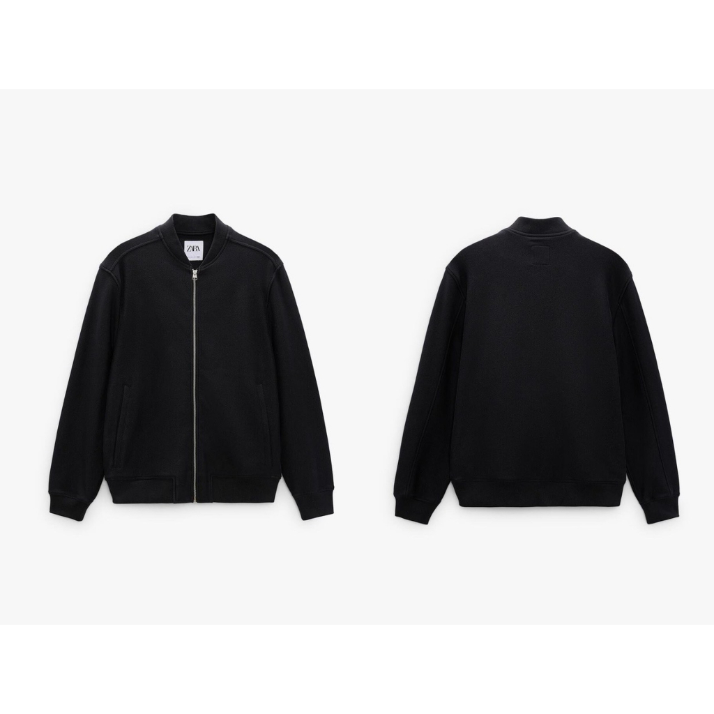 ÁO KHOÁC BOMBER DA LỘN KÉO KHOÁ ZRF NAM