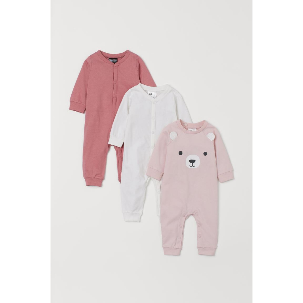 Set 3 bodysuit sleepsuit  PJM HM H&M_hàng chính hãng Anh
