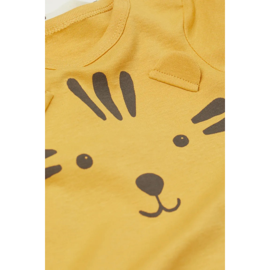 Set 2 bodysuit dài tay hổ vàng HM H&M_authentic US