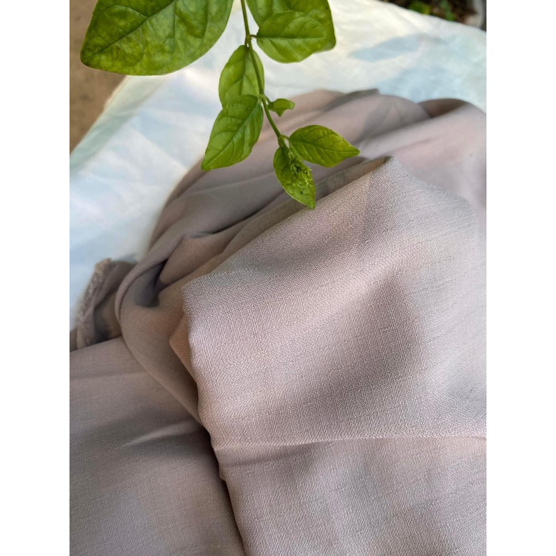 Vải von đũi be trầm