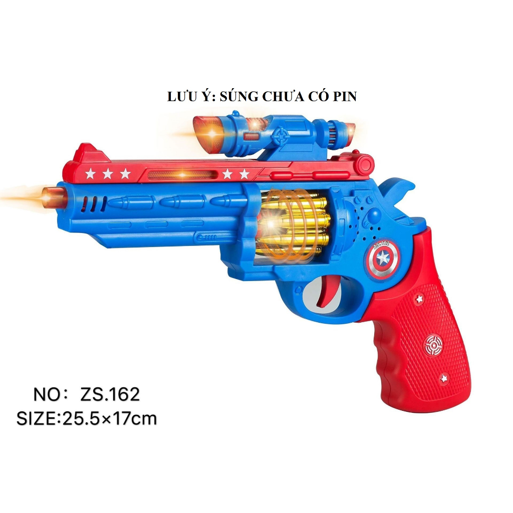 Đồ Chơi Súng Chạy Pin Có Đèn Có Nhạc Loại To Đẹp Cho Bé Trai