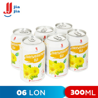 Lốc 6 lon trà hoa cúc chrysanthemum tea jj jia jia 300ml