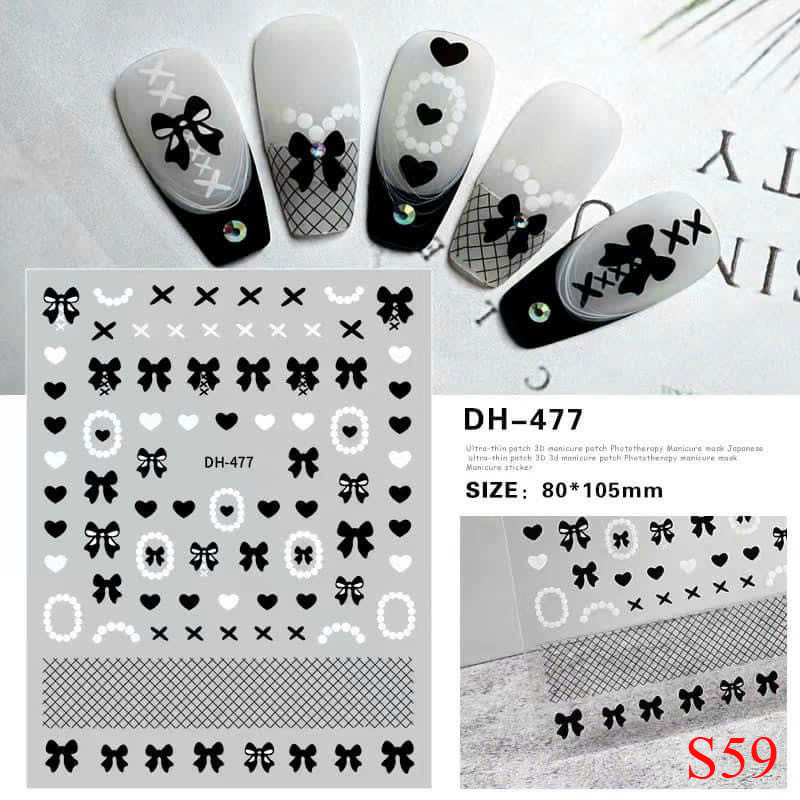 Sticker dạ quang lấp lánh phát sáng siêu hot dán móng tay nail mi shop hnnail