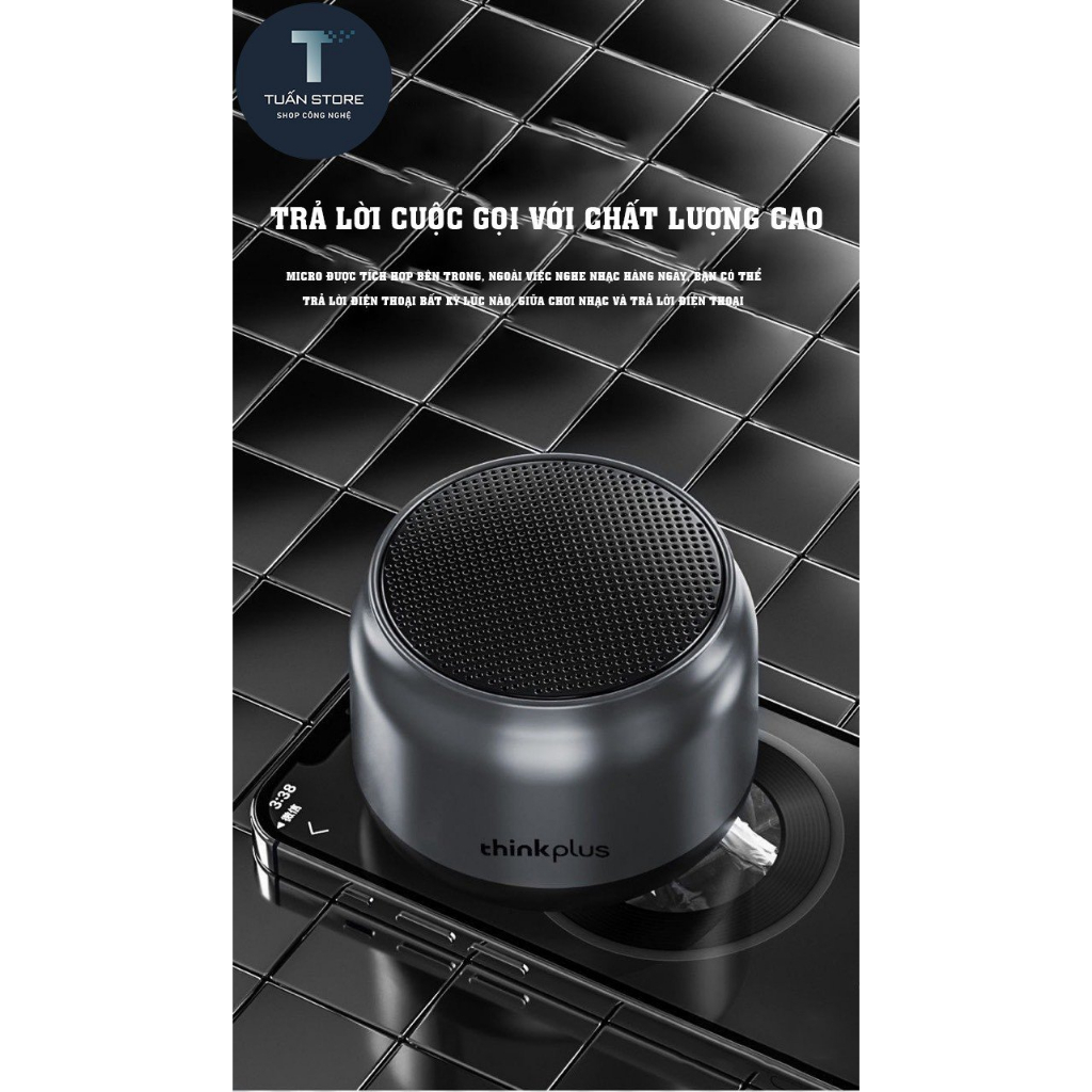 Loa bluetooth mini lenovo k30- âm thanh trầm ấm siêu hay