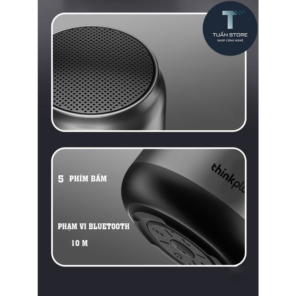 Loa bluetooth mini lenovo k30- âm thanh trầm ấm siêu hay