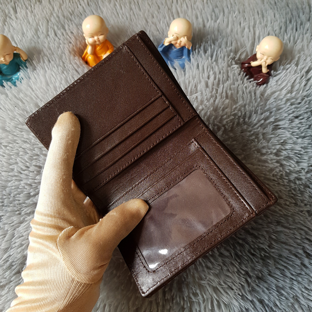 Ví Da Cá Sấu Dáng Đứng | Ví Da Cá Sấu Bụng 1 Mặt | Ví Da Cá Sấu Nguyên Tấm | Đen Và Nâu | Bảo Hành 24 Tháng.