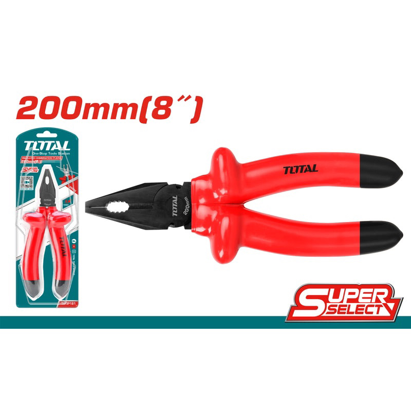 (AT8) 8 inch Kìm răng cách điện TOTAL THTIP181