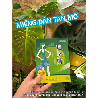 Hộp 10 Miếng Dán tan mỡ - miếng dán giảm cân [Chính Hãng]