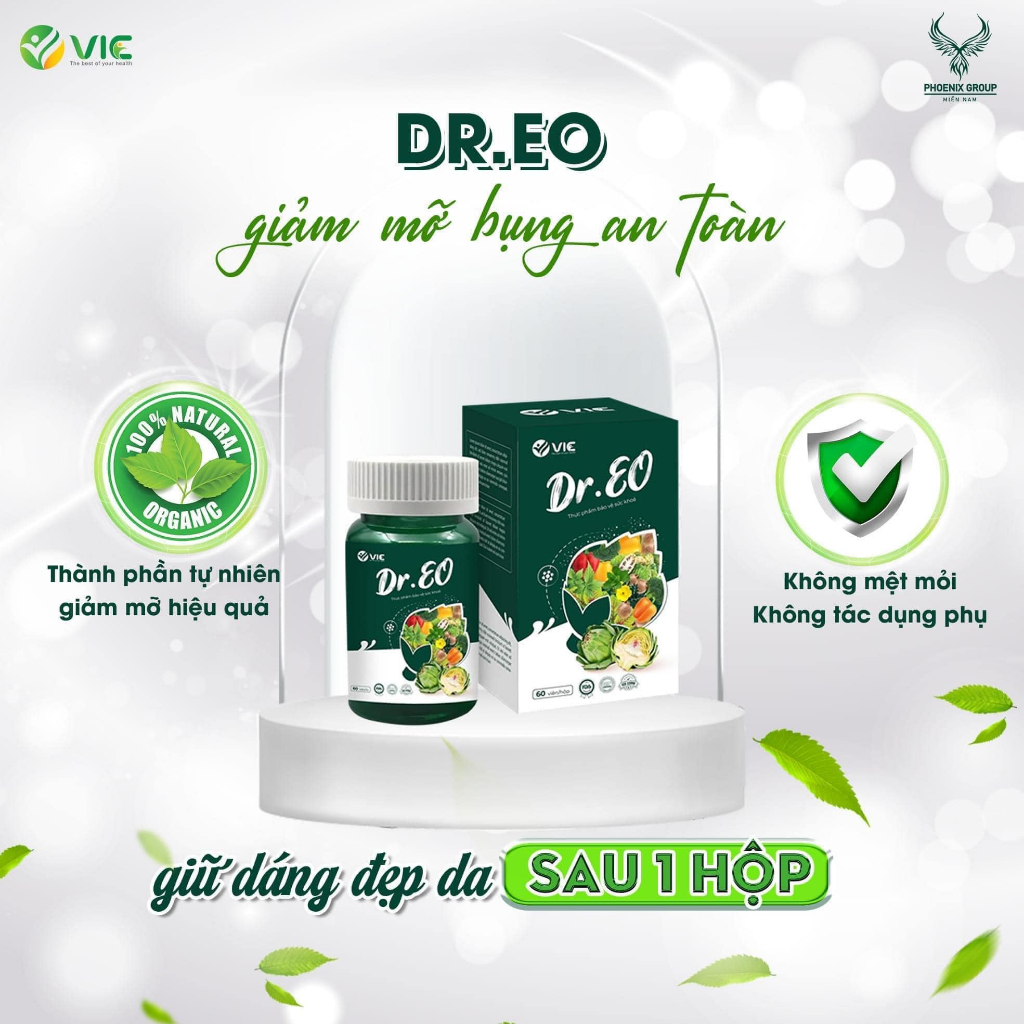 Giảm mỡ bụng dr eo, viên xơ rau củ dr eo, giảm mỡ dr eo hộp 60v
