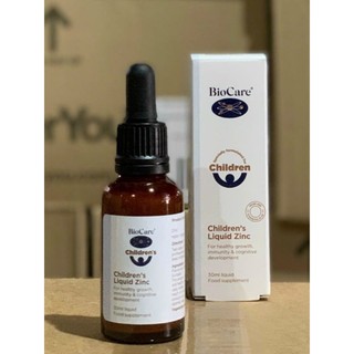 ( Mẫu mới) Kẽm nhỏ giọt Biocare zin c cho bé 30ml của Uk 6m+