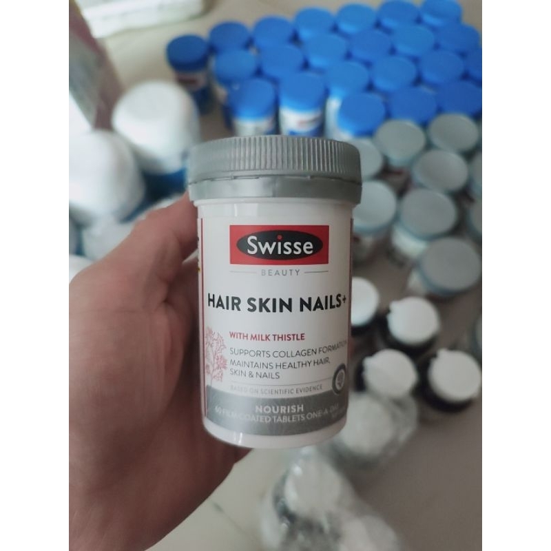 Viên uống đẹp da tóc móng của Swisse Hair Skin Nails 60v /100 viên