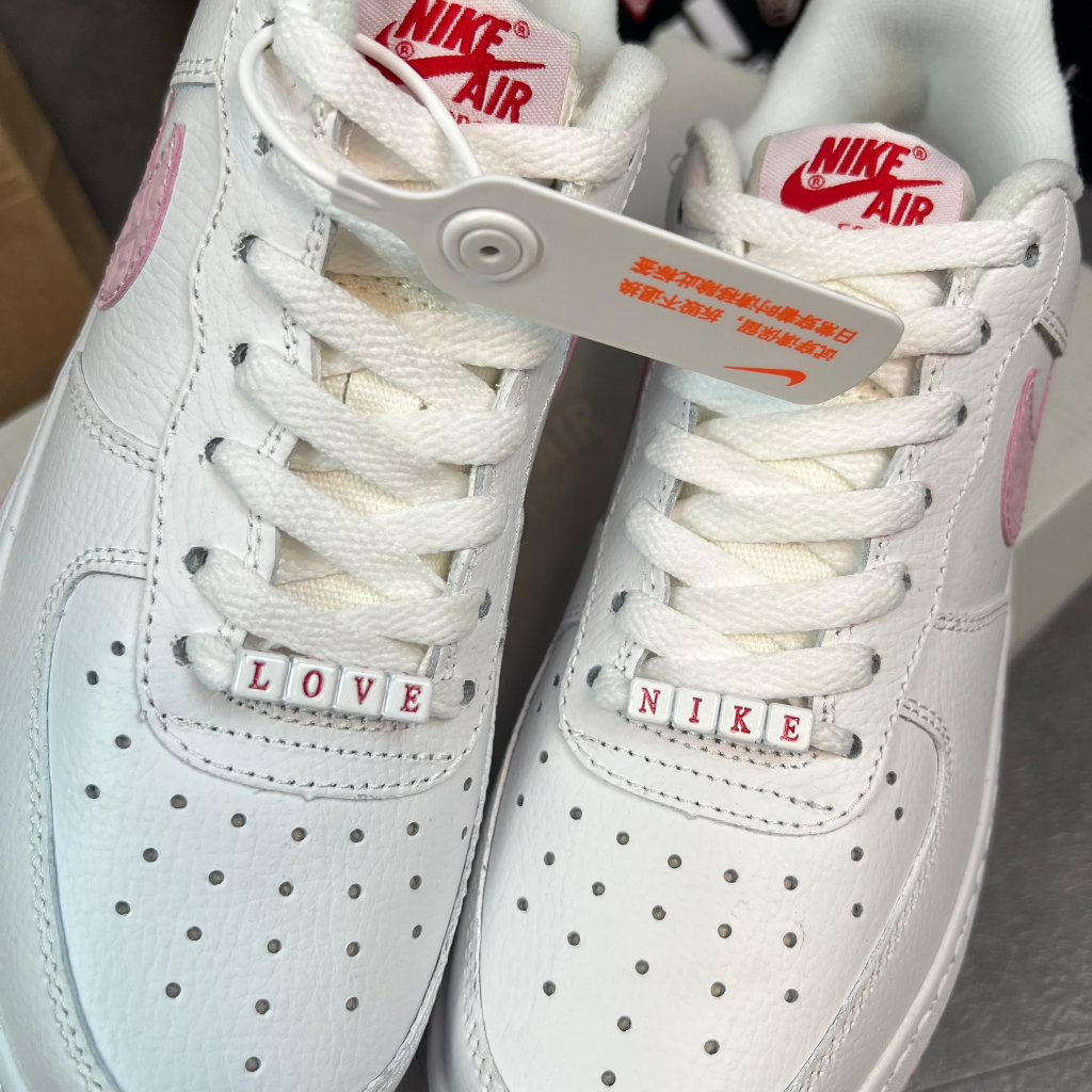 Giày _nike air force 1 pink love vệt hồng, giày sneaker hàng chuẩn trung full box + bill