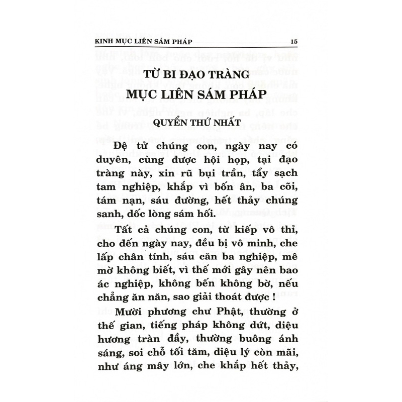 Sách - Kinh Mục Liên Sám Pháp  - Phúc Tuệ