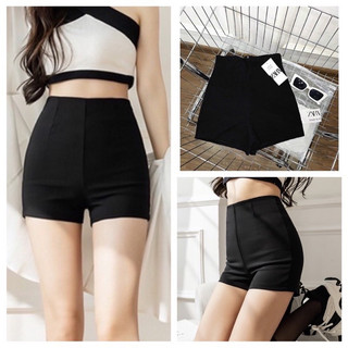 Quần short đùi nữ - quần đùi hách chân dài chất umi hàn khóa sau
