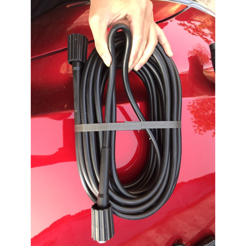 Dây cao áp dành cho máy rửa xe 10m, 15m, 20m, 30m tặng kèm khớp nối đồng ren 22MM