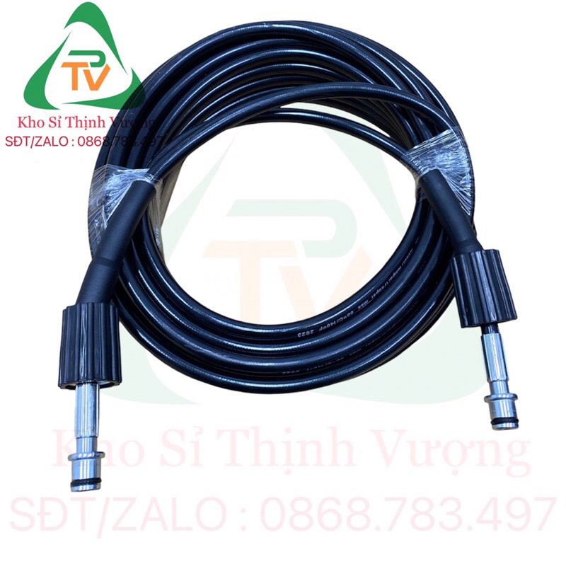 Dây cao áp dành cho máy rửa xe 10m, 15m, 20m, 30m tặng kèm khớp nối đồng ren 22MM