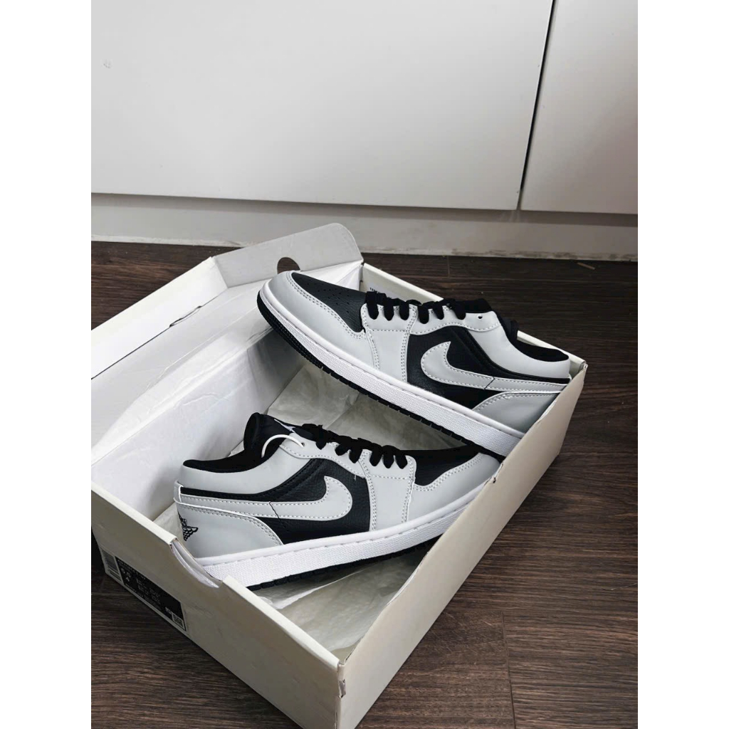 Giày sneaker JD1 xám đen low bản mới-Full box