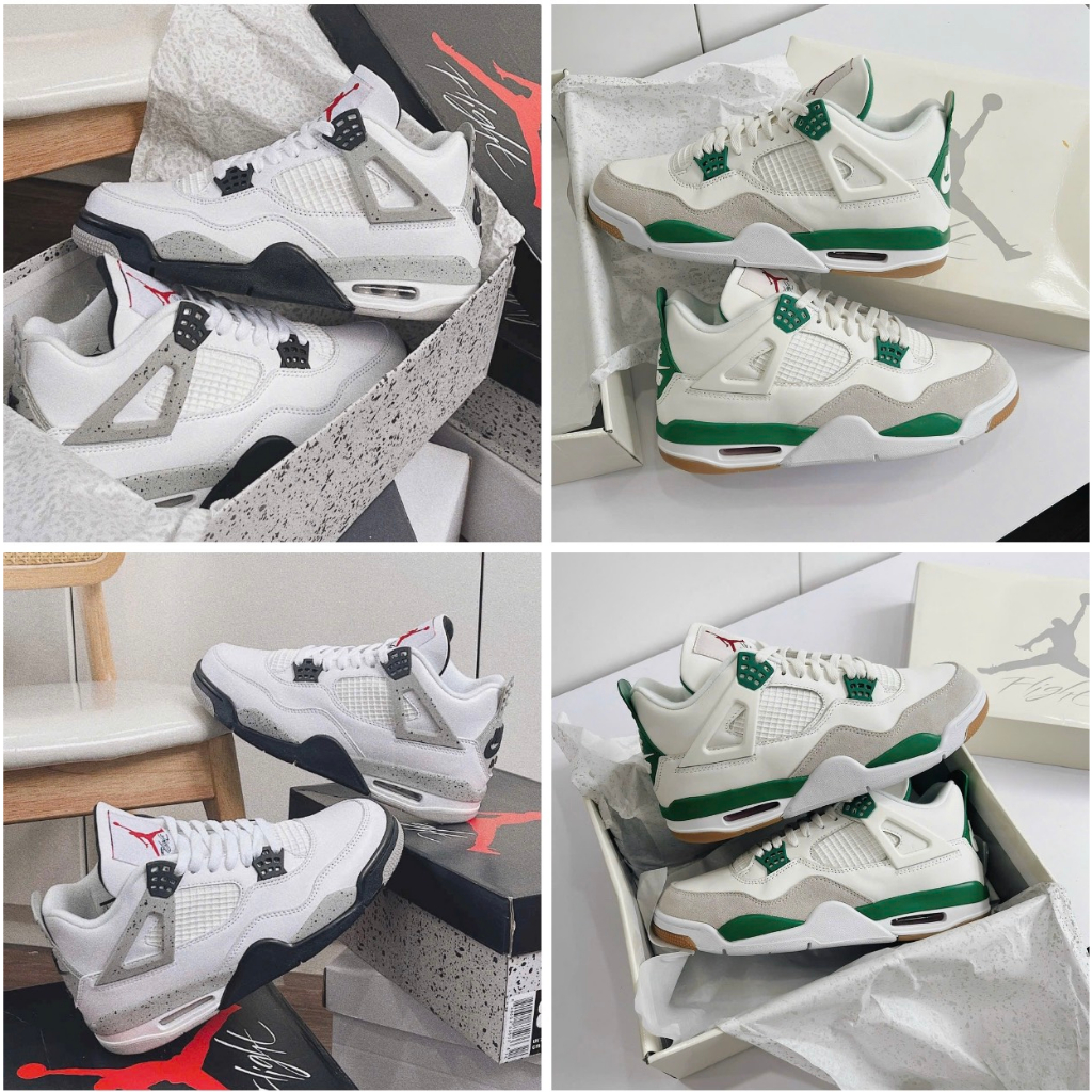 Giày sneaker J.D4 Pine Green White-Full box