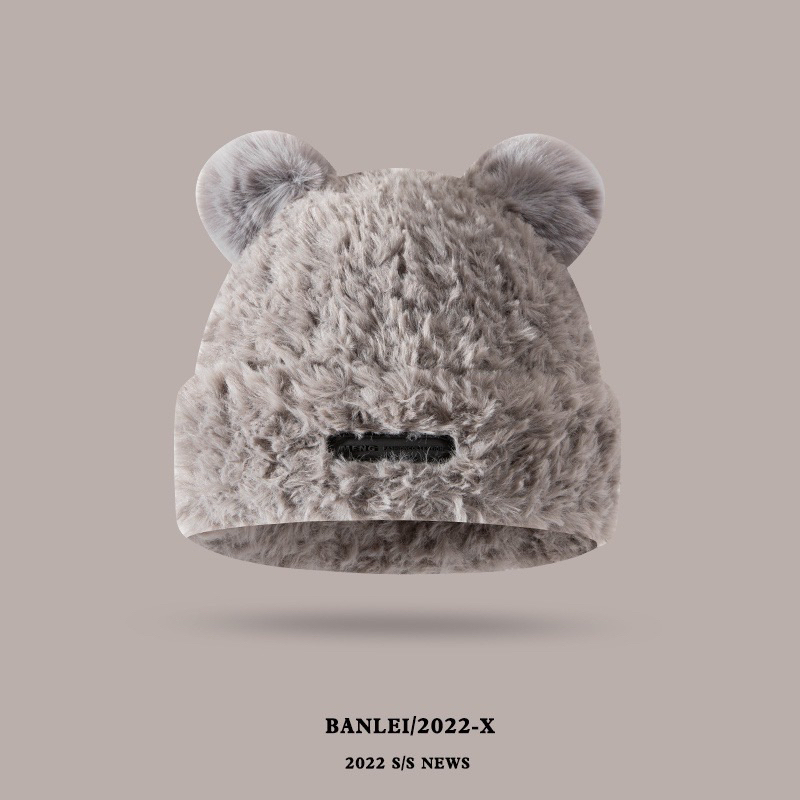 Mũ Len Lông Tai Xinh Kèm Tag 2024