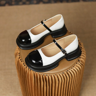 Giày Đốc nữ 2 màu siêu xinh đế PU 5cm, giày Mary Jane mẫu Mới