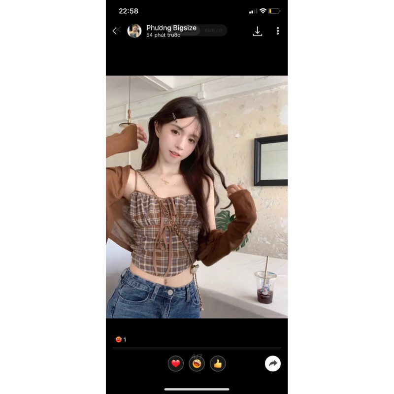 BIGSIZE SET ÁO KẺ 2 Món