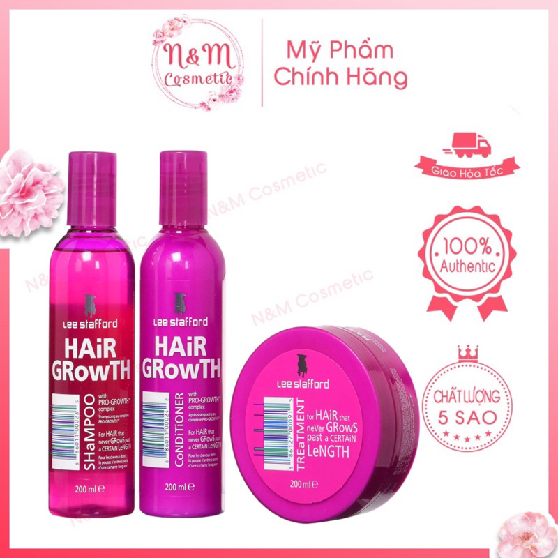 Dầu Gội Xả Kích Thích Mọc Tóc Lee Stafford HairGrowth 200ml