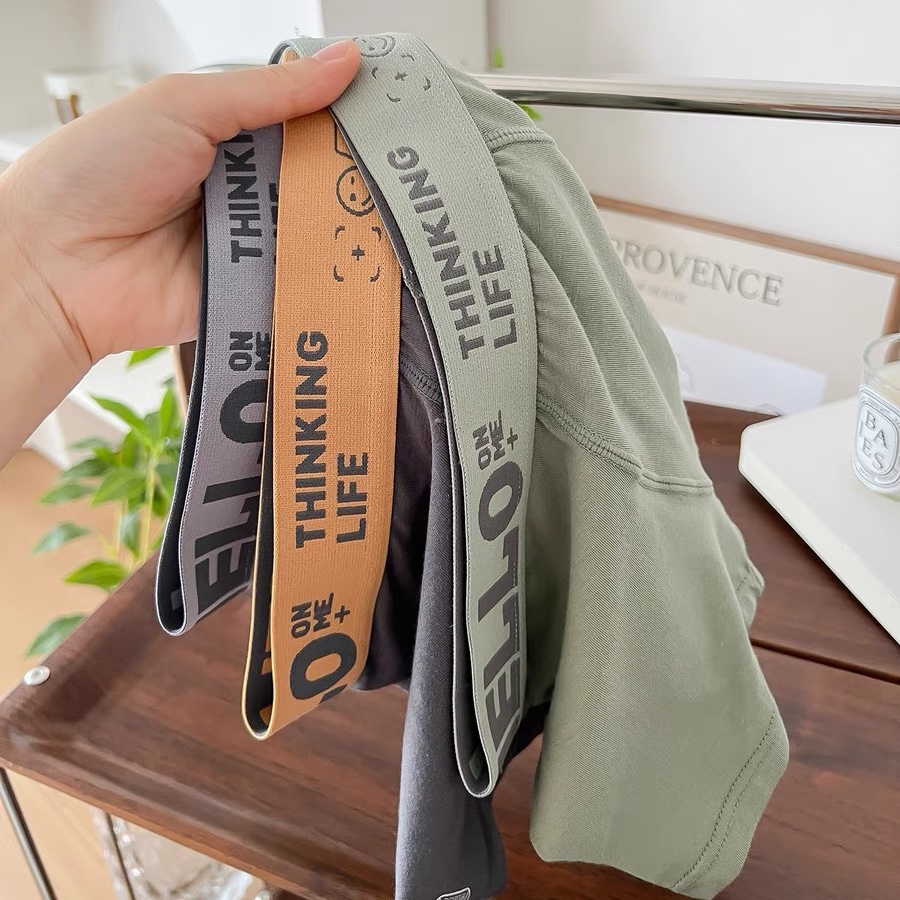 Quần Lót Đùi Nam/ Quần Sịp Nam Chất Cotton Cạp Chữ Co Dãn Thoáng Mát S10