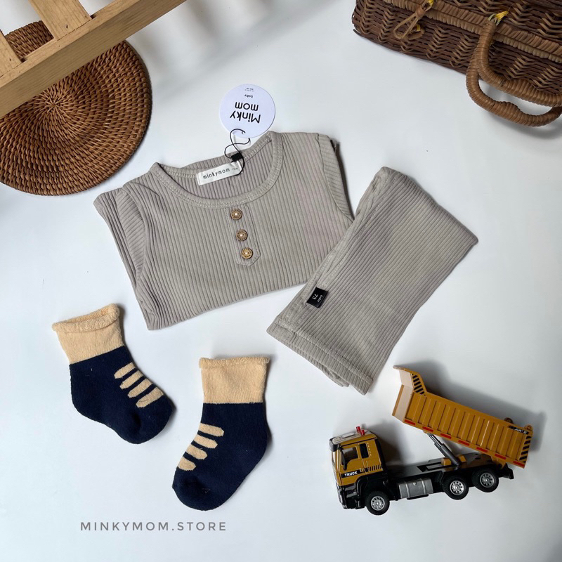 Bộ Dài Tay MinKyMom Hàng Quảng Châu Cao Cấp