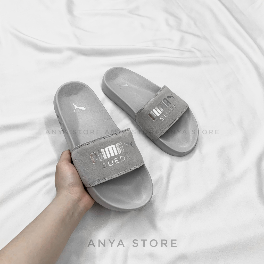 Dép quai ngang nam nữ PU MA BIGSEAN, dép quai ngang đế cao thời trang cao cấp