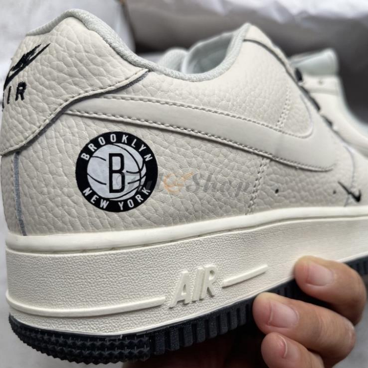 Giày af1 Be Sữa Low " Brooklyn " Sail Black, Giày AF1 Âm Dương Chữ "B" Đế 2 Màu Bản Full Box Bill | BigBuy360 - bigbuy360.vn