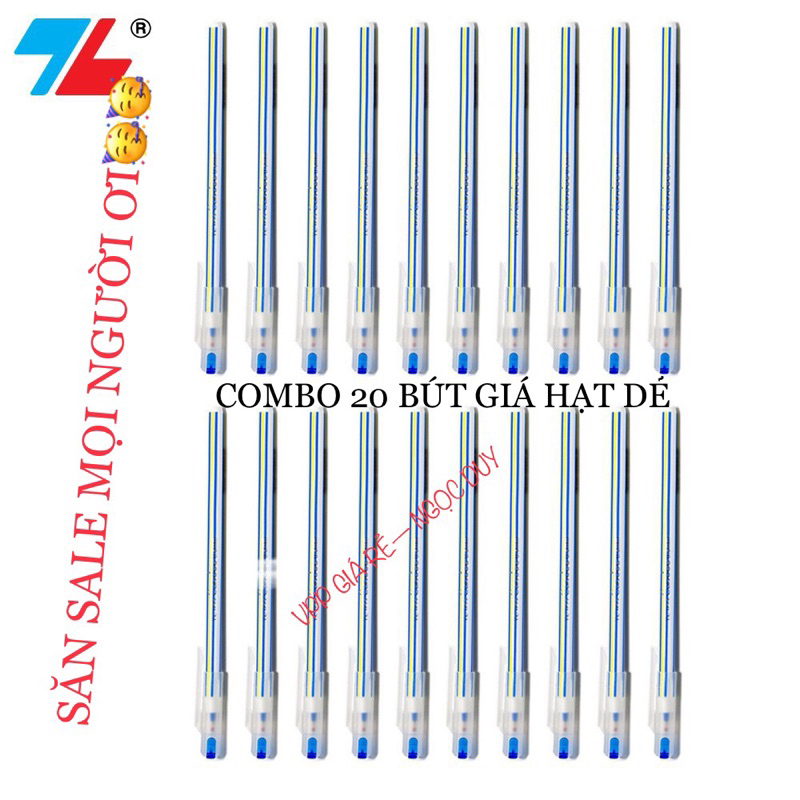SỈ 20 BÚT BI NẾN THIÊN LONG TL-093 NÉT 0.6mm VIẾT TRƠN, ÊM, MỰC RA ĐỀU