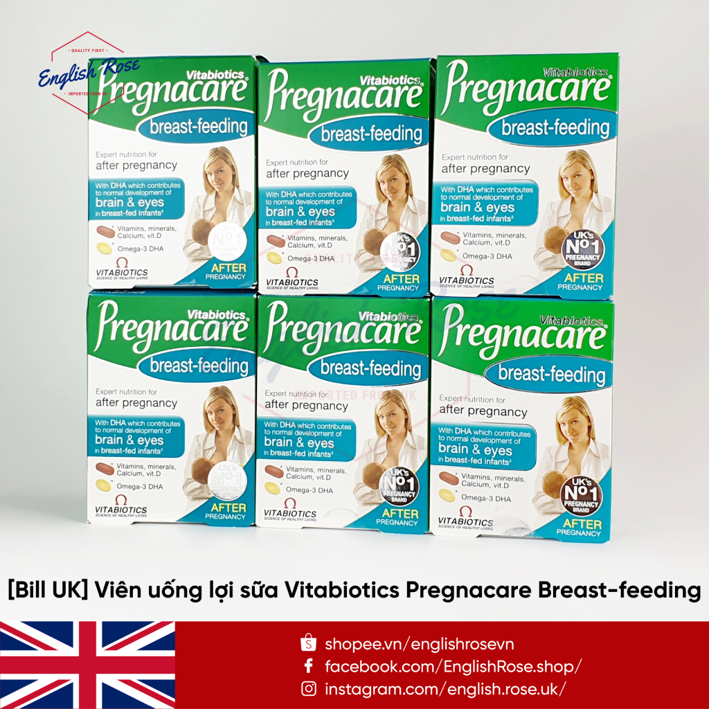 Viên uống lợi sữa Vitabiotics Pregnacare Breast-feeding