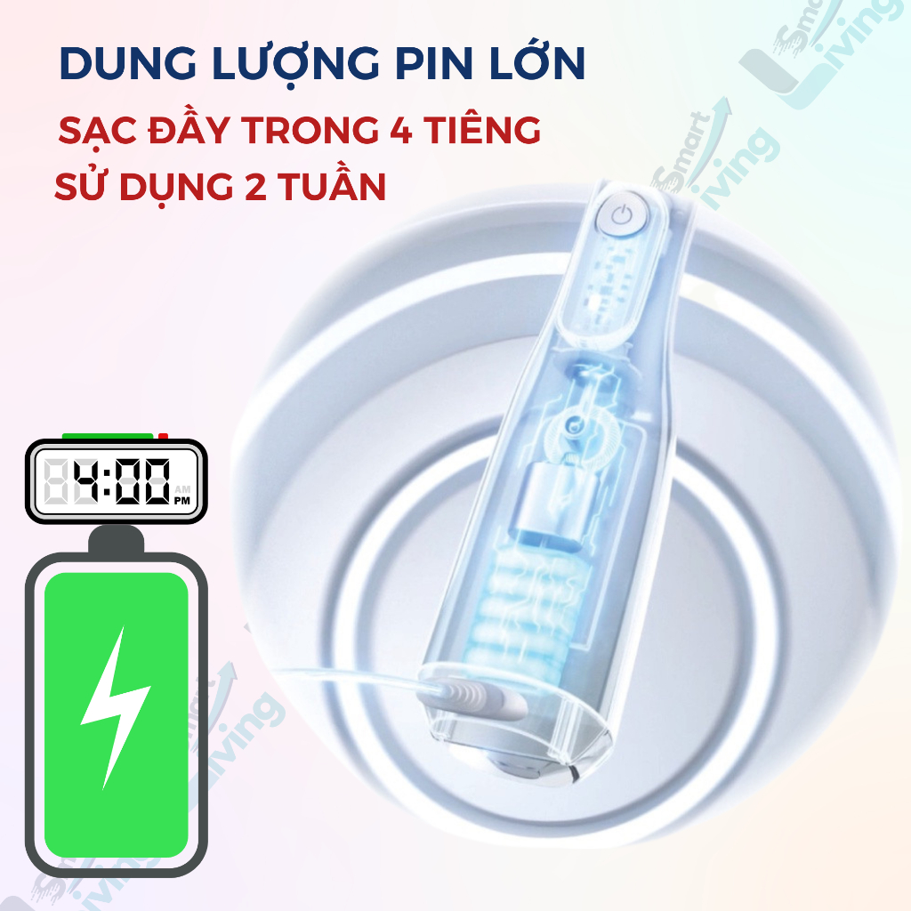 Máy tăm nước cầm tay KAW 300ml, bình xịt vệ sinh răng miệng, (mẫu mới) Cải tiến công nghệ tia nước sạch X4 Lần