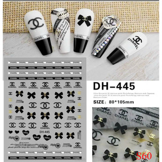 Sticker Bướm phản quang mạ vàng trang trí móng làm đẹp nail shop hoangnamnail