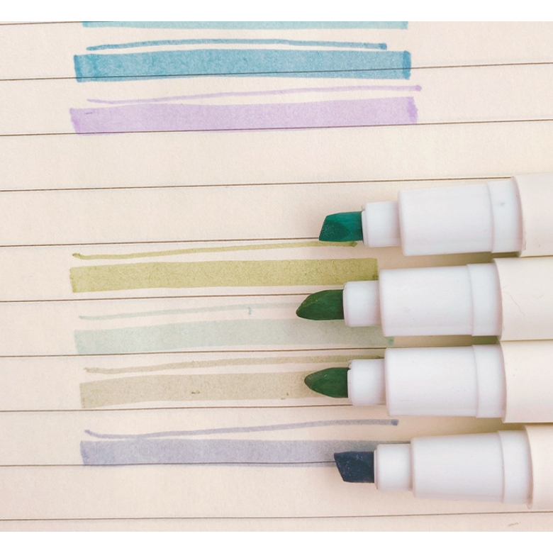 Bộ 4 bút highlight Gradual bút dạ đánh dấu ghi chú học tập | BPD008