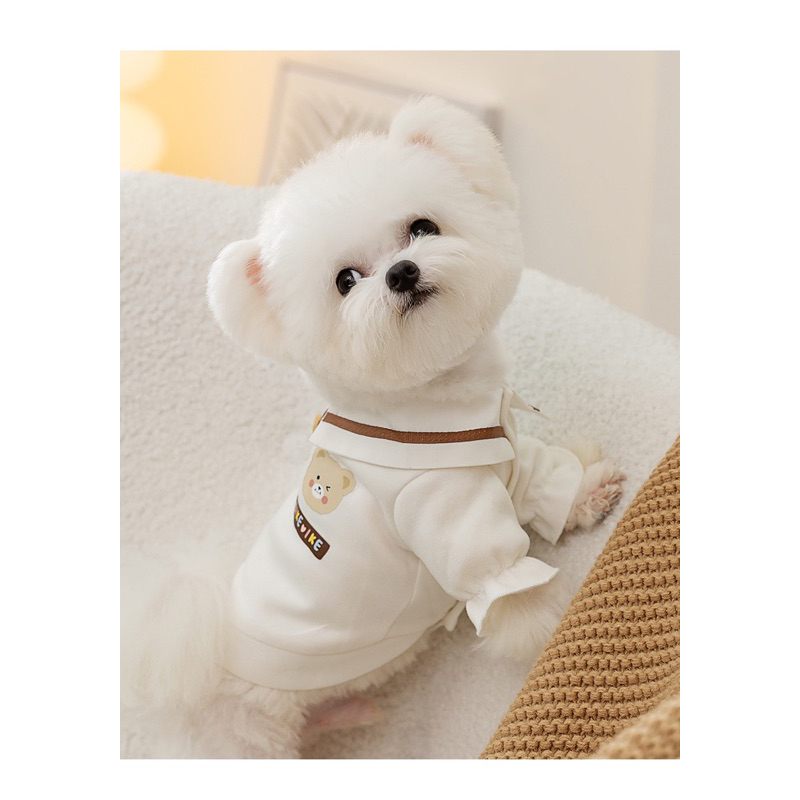 Nhà của Ú - Áo Nỉ mùa Đông Cute giữ ấm kiểu dáng POLO Cho Thú Cưng chó mèo