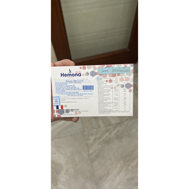 VIÊN UỐNG BỔ BẦU HEMONA PHÁP