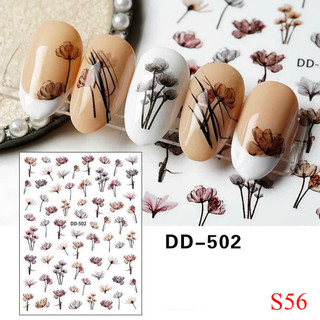 Sticker dán nail phản quang trang trí chăm sóc móng shop hoangnam