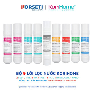 Combo 9 lõi lọc Korihome cho máy lọc nước Wpk-910