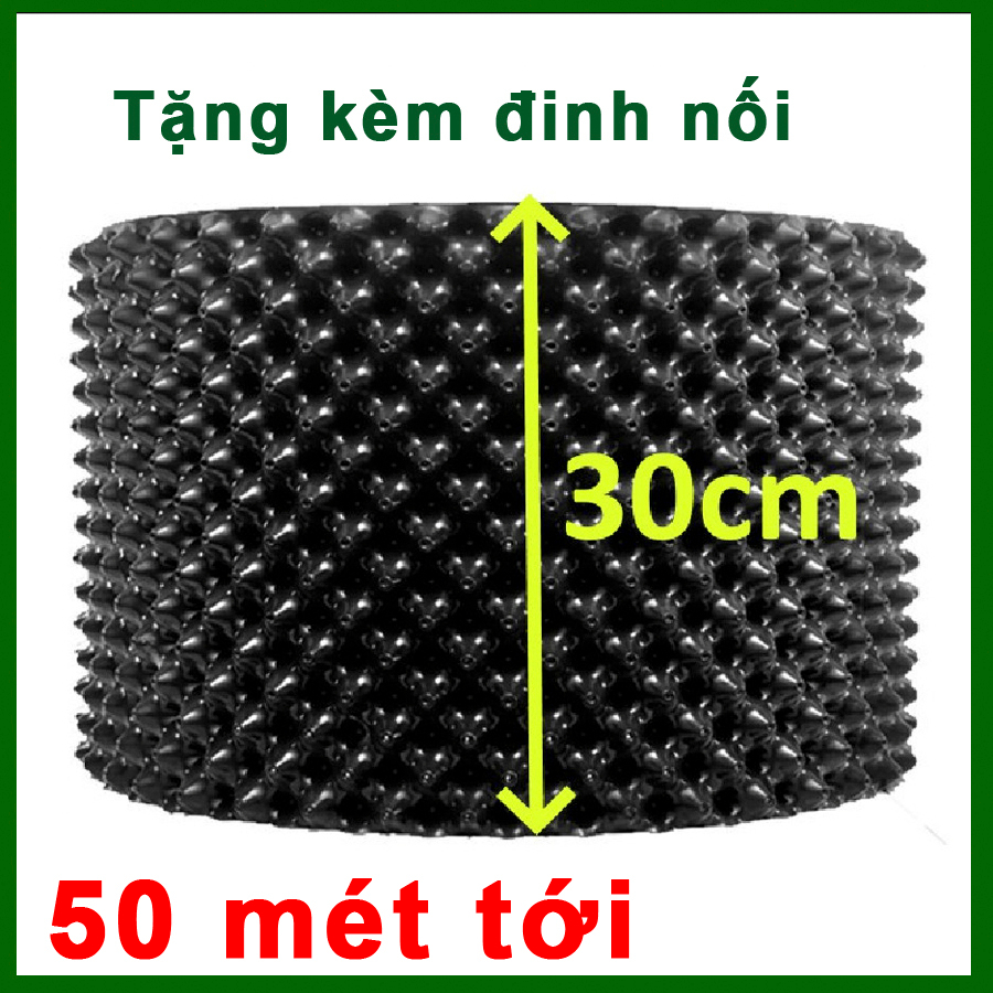 50 MÉT Bầu ươm cây V6 CAO 30CM dày 6mm, cắt theo mét dài khách đặt, tặng ốc vít-77900