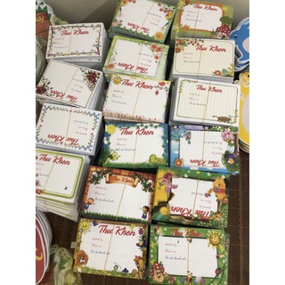 Set 50-100 thư khen ngợi các bé tiểu học khổ A5
