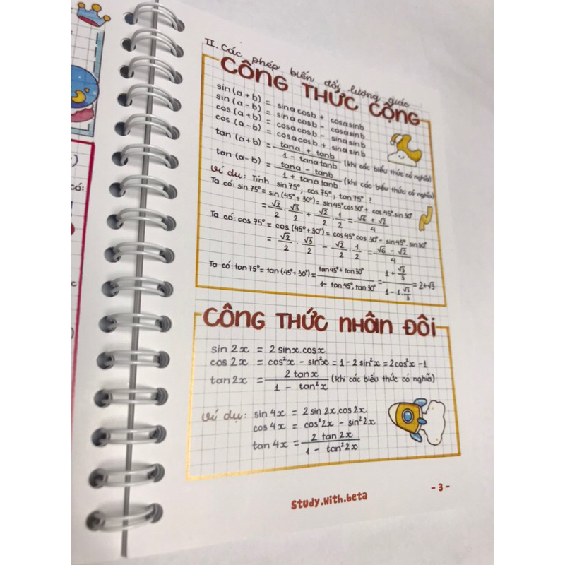 Sổ tay lò xo Takenote Toán 11