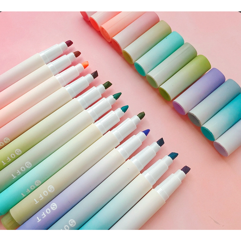 Bộ 4 bút highlight Gradual bút dạ đánh dấu ghi chú học tập | BPD008