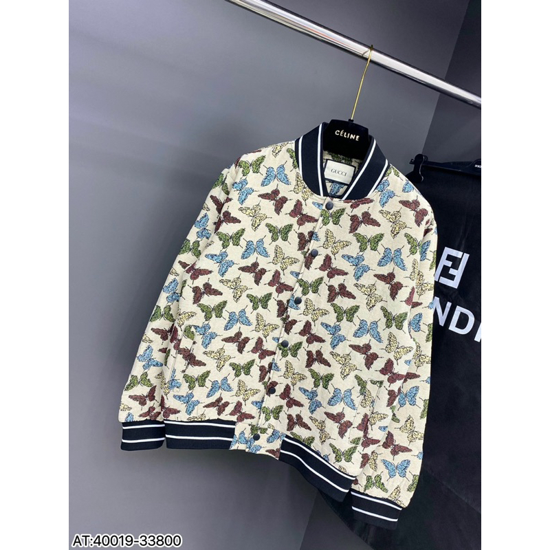 Áo khoác dạ LV hoạ tiết bướm new 2024