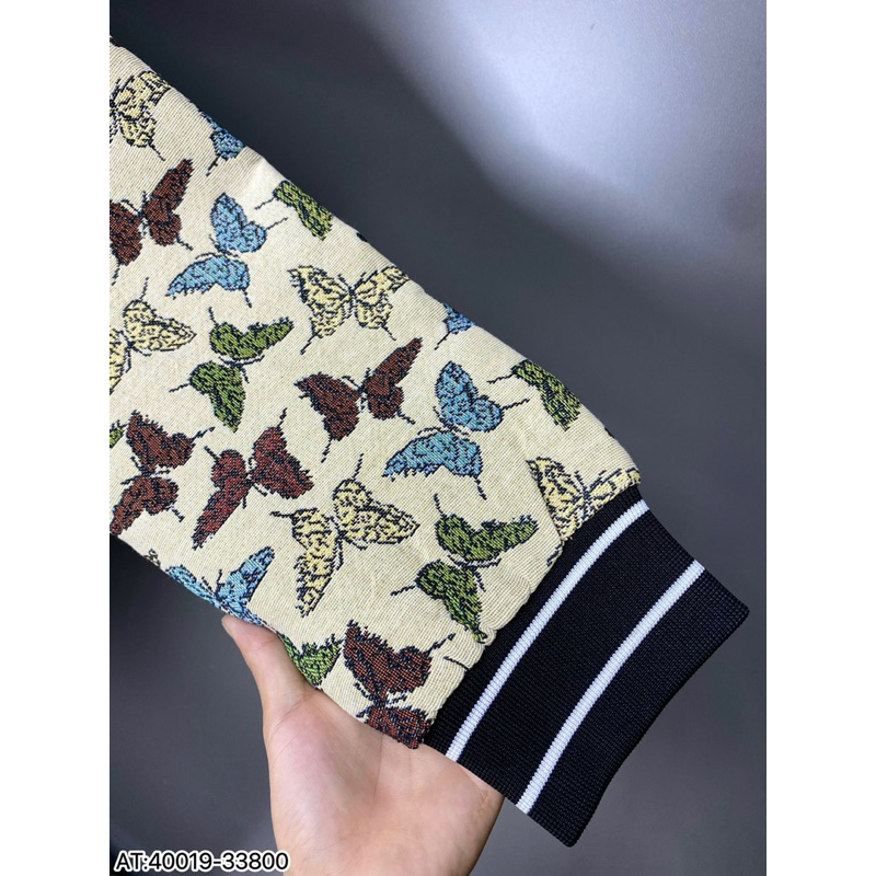 Áo khoác dạ LV hoạ tiết bướm new 2024