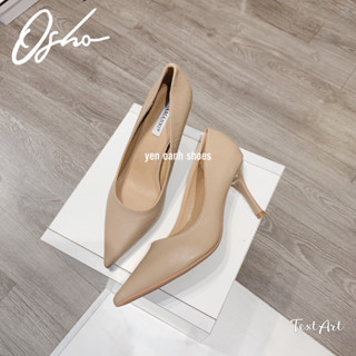 Giày Cao Gót Nữ OSHO 7cm Phong Cách Hàn Quốc, Mũi Nhọn Đế Cao, Da Lì Đàn Hồi Cao 200-3